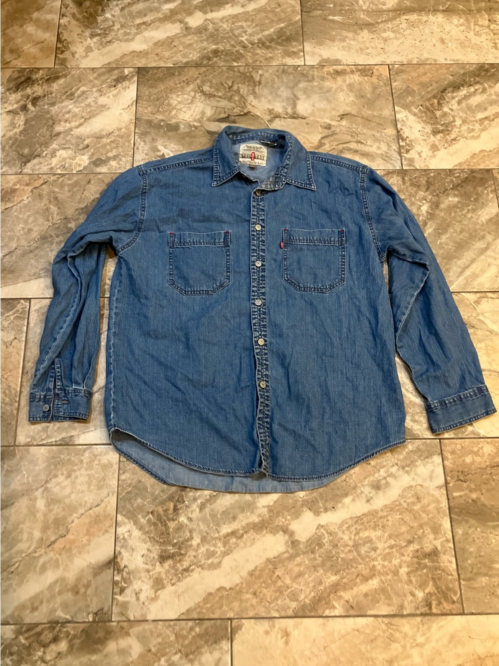 Vintage 90s Levi's Red Tab Denim Button Down Shirt
